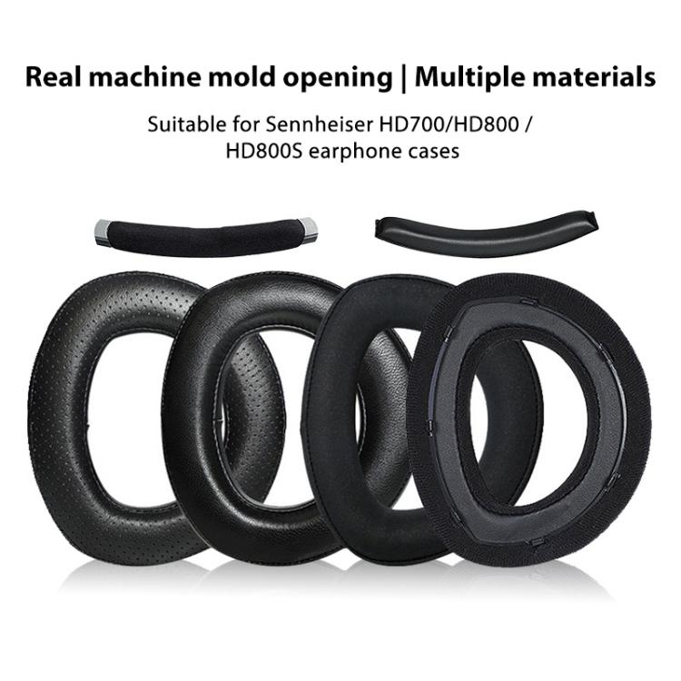 2pcs Snap-on Replacement Earpads For Sennheiser HD700, Material:Nano Hot Pressing(Black) by bashfashion