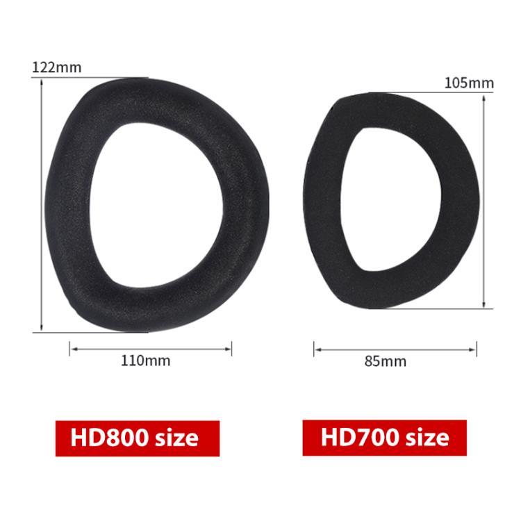 2pcs Snap-on Replacement Earpads For Sennheiser HD700, Material:Nano Stitching(Black) by bashfashion