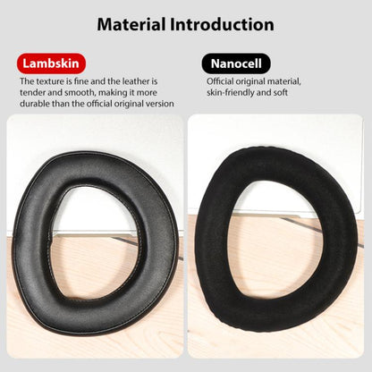 2pcs Snap-on Replacement Earpads For Sennheiser HD700, Material:Nano Hot Pressing(Black) by bashfashion