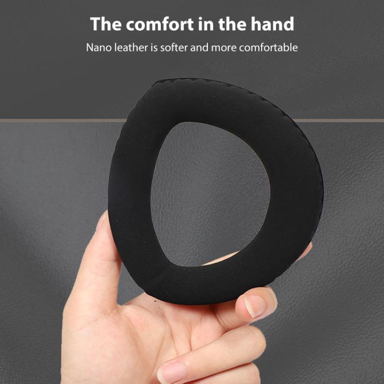 2pcs Snap-on Replacement Earpads For Sennheiser HD700, Material:Protein Leather Stitching(Black) by bashfashion