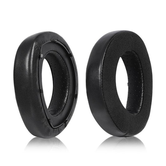 1 Pair Snap-on Replacement Earpads For Sennheiser HD800 / HD800S, Material:Lambskin + Flannel Stitching(Black) by bashfashion