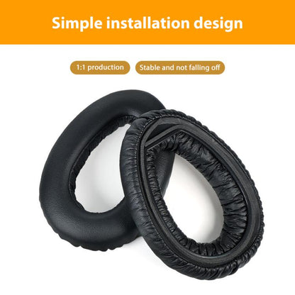 2pcs Snap-on Replacement Earpads For Sennheiser PXC550 / PXC480 / MB660, Material:Flannel(Black) by bashfashion