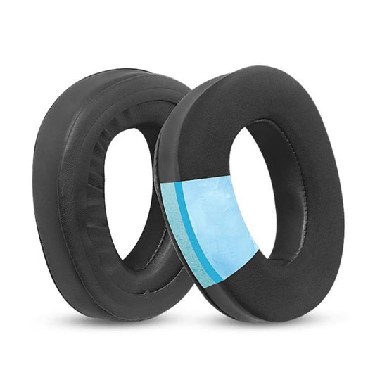 2pcs Insert Protein Leather Ice Silk Cloth Replacement Earpads For Sennheiser GSP370 / GSP300 / GSP350 / GSP305 / GSP301(Black) by bashfashion