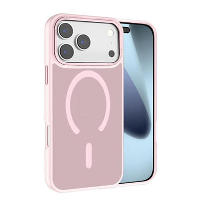For iPhone 17 Pro Max Kalebol Metal Lens Frame MagSafe Frosted PC Phone Case(Pink) by Kalebol