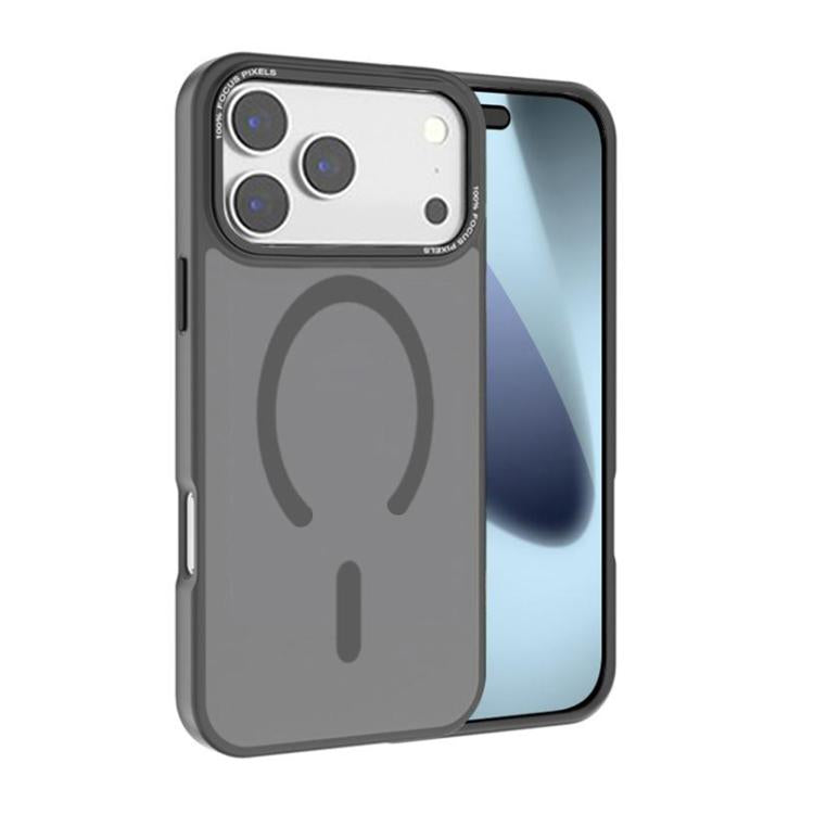 For iPhone 17 Pro Max Kalebol Metal Lens Frame MagSafe Frosted PC Phone Case(Grey) by Kalebol