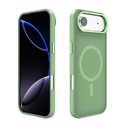 For iPhone Air Kalebol Metal Lens Frame MagSafe Frosted PC Phone Case(Matcha Green) by Kalebol