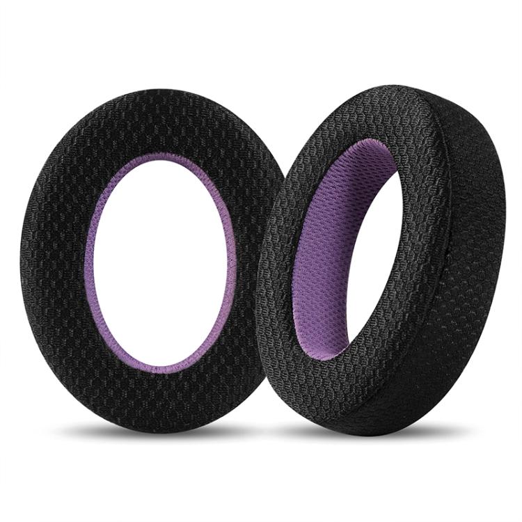2pcs Snap-on Weaving Mesh Replacement Earpads For Sennheiser HD650 / HD660 S / HD600 / HD6XX / HD58X / HD580 / HD565 / HD545 / HD535(Black Purple) by bashfashion