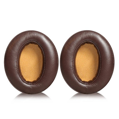 2pcs Insert Lambskin Replacement Earpads For Sennheiser MOMENTUM 2.0(Brown Yellow) by bashfashion