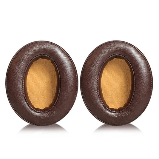 2pcs Insert Lambskin Replacement Earpads For Sennheiser MOMENTUM 2.0(Brown Yellow) by bashfashion