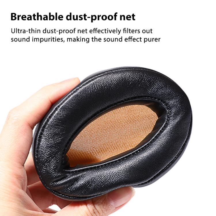 2pcs Insert Lambskin Replacement Earpads For Sennheiser MOMENTUM 2.0(Brown Yellow) by bashfashion