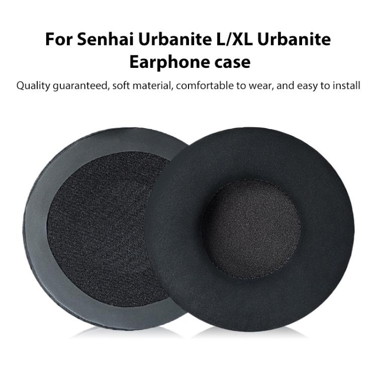 2pcs Insert Replacement Earpads For Sennheiser Urbanite XL, Material:Protein Leather(Black) by bashfashion