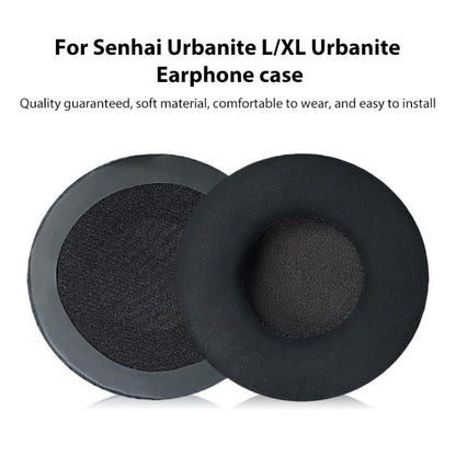 2pcs Insert Replacement Earpads For Sennheiser Urbanite XL, Material:Protein Leather(Black) by bashfashion
