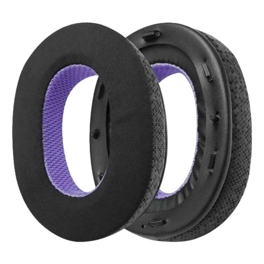 2 Pack Ice Leather Earphone Replacement Earpads Pads For Sony MDR-1000X / WH-1000XM2(Black Purple) by bashfashion