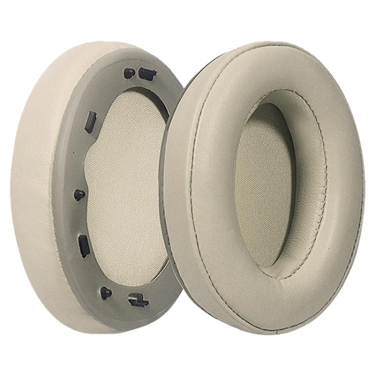 2 Pack Spliced Lambskin Earphone Replacement Earpads Pads For Sony WH-1000XM3(Champagne) by bashfashion