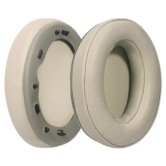2 Pack Spliced Lambskin Earphone Replacement Earpads Pads For Sony WH-1000XM3(Champagne) by bashfashion