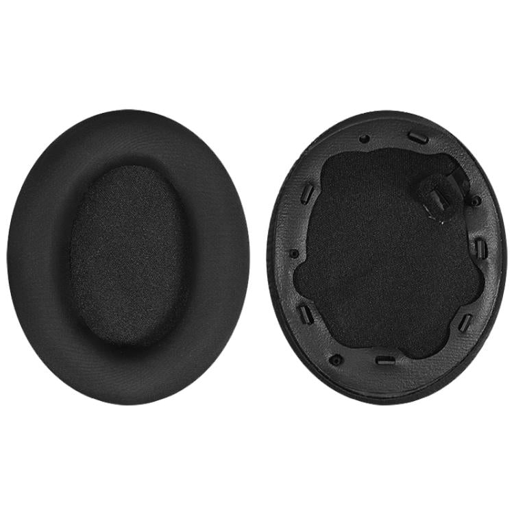 1 Pair Ice Silk Cloth Earphone Replacement Earpads Pads For Sony WH-1000XM4(Black) by bashfashion