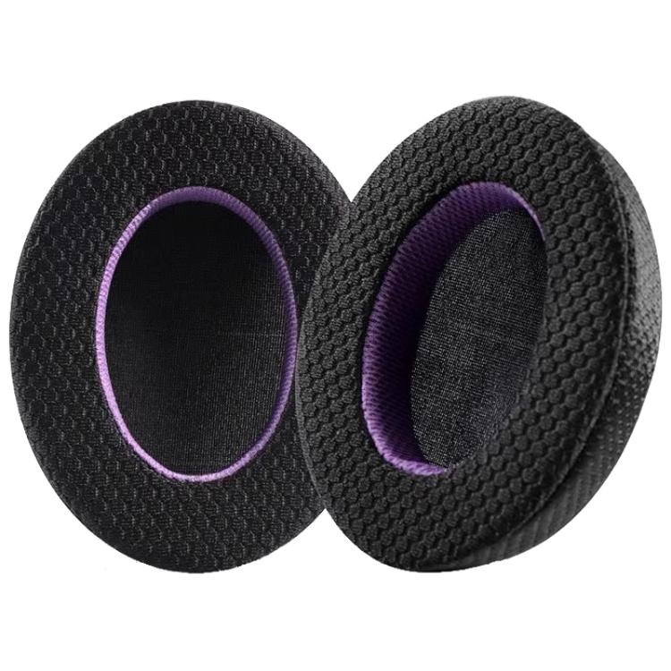 1 Pair Mesh Earphone Replacement Earpads Pads For Sony WH-1000XM4(Black Purple) by bashfashion