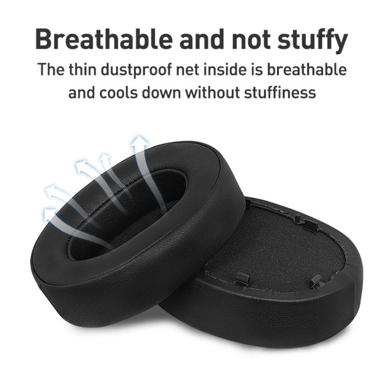 2 Pack Football Net Earphone Replacement Earpads Pads For Sony WH-1000XM5(Black) by bashfashion