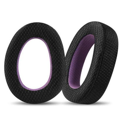 2pcs Snap-on Replacement Earpads For Sennheiser GSP500 / GSP550 / GSP600 / GSP670 / EPOS H6 Pro / GSP601 / GSP602, Material:Weaving Mesh(Black Purple) by bashfashion