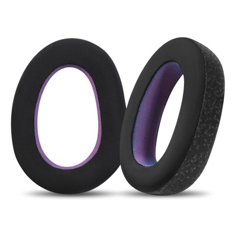 2pcs Snap-on Replacement Earpads For Sennheiser GSP500 / GSP550 / GSP600 / GSP670 / EPOS H6 Pro / GSP601 / GSP602, Material:Ice Feeling Leather(Black Purple) by bashfashion