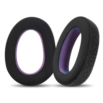 2pcs Snap-on Replacement Earpads For Sennheiser GSP500 / GSP550 / GSP600 / GSP670 / EPOS H6 Pro / GSP601 / GSP602, Material:Ice Feeling Leather(Black Purple) by bashfashion