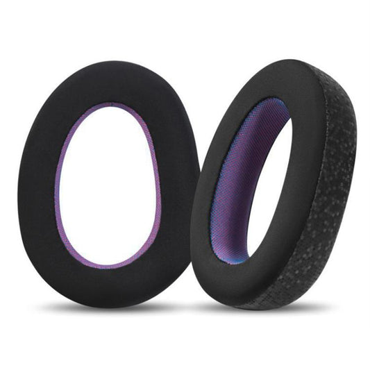 2pcs Snap-on Replacement Earpads For Sennheiser GSP500 / GSP550 / GSP600 / GSP670 / EPOS H6 Pro / GSP601 / GSP602, Material:Ice Feeling Leather(Black Purple) by bashfashion