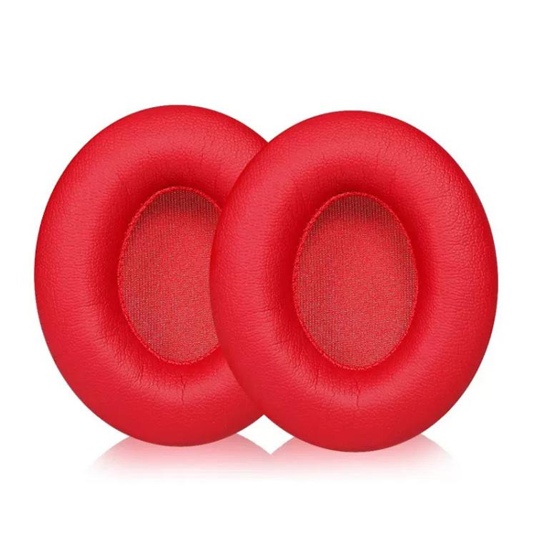 2pcs Insert Replacement Earpads For Sennheiser Momentum On-Ear 1 / On-Ear 2 / On-Ear HD1, Material:Protein Leather Red by bashfashion