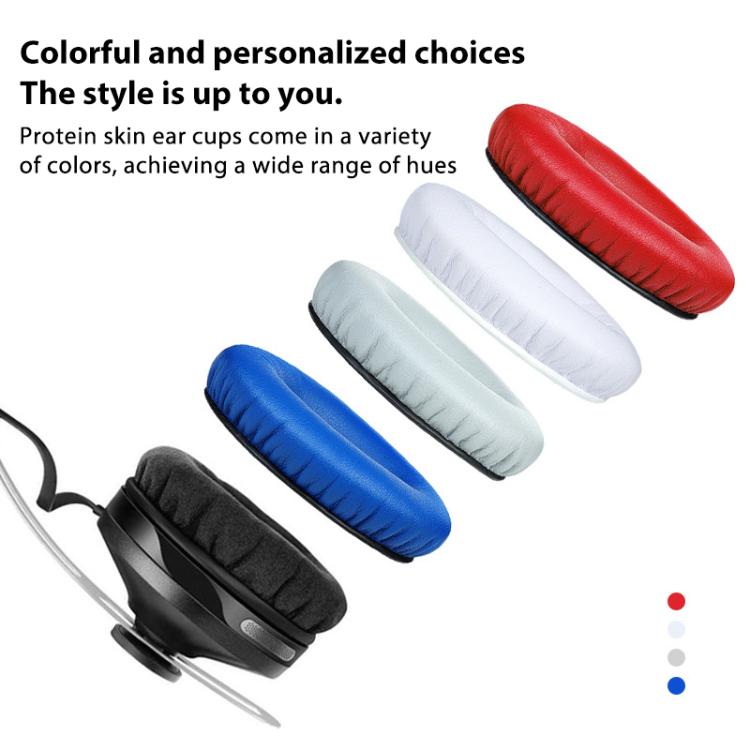 2pcs Insert Replacement Earpads For Sennheiser Momentum On-Ear 1 / On-Ear 2 / On-Ear HD1, Material:Protein Leather Blue by bashfashion
