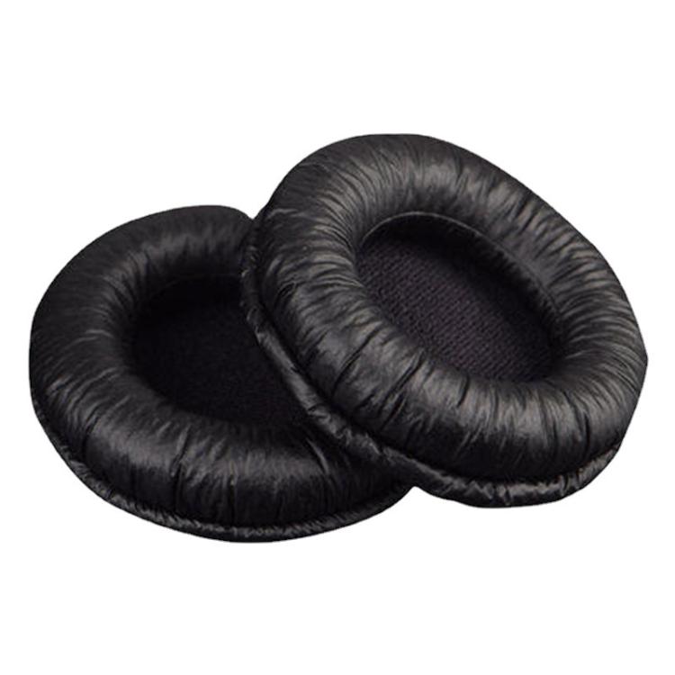 2pcs Insert Replacement Earpads For Sennheiser PX80 / PX100 II / PX200 II, Material:Protein Leather Black by bashfashion