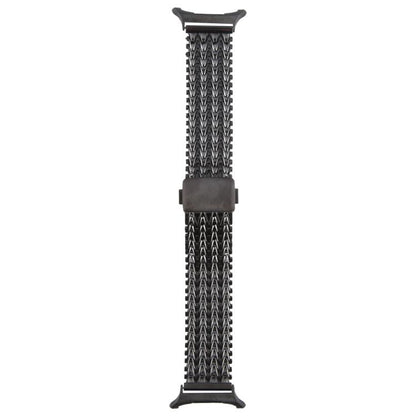 For Samsung Galaxy Watch Ultra 47mm / Ultra 2025 Magnetic Snap Clasp Steel Mesh Metal Watch Band(Black) by bashfashion