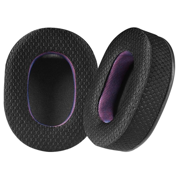 2pcs Mesh Earphone Replacement Earpads Pads For Sony INZONE H9 / H7 / WH-G900N(Black Purple) by bashfashion