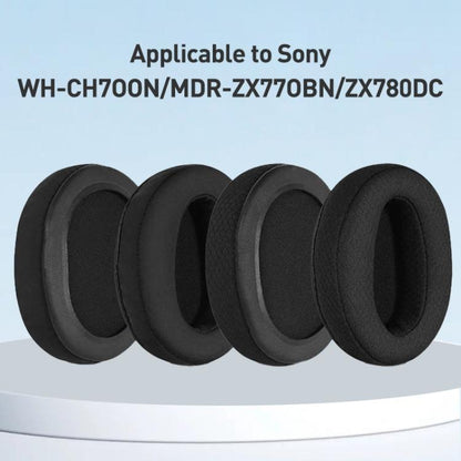 2pcs Football Net Earphone Replacement Earpads Pads For Sony WH-CH700N / MDR-ZX780 / ZX770(Black) by bashfashion