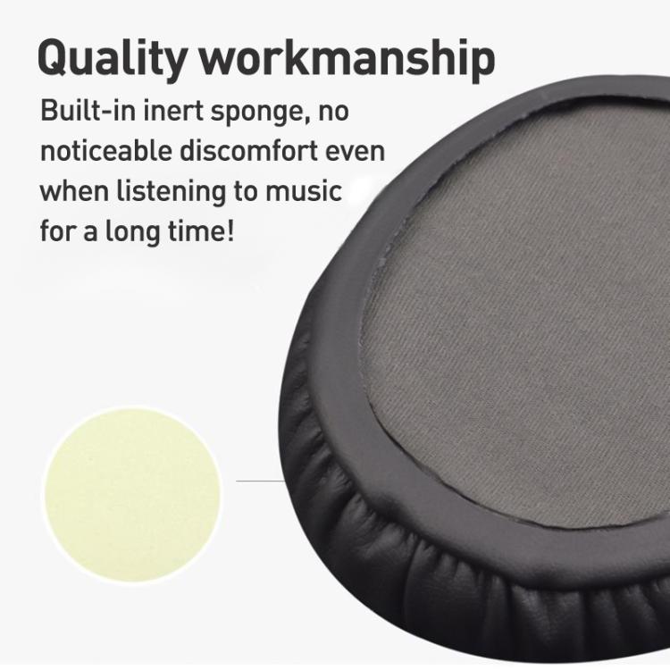 2pcs Football Net Earphone Replacement Earpads Pads For Sony WH-CH700N / MDR-ZX780 / ZX770(Black) by bashfashion