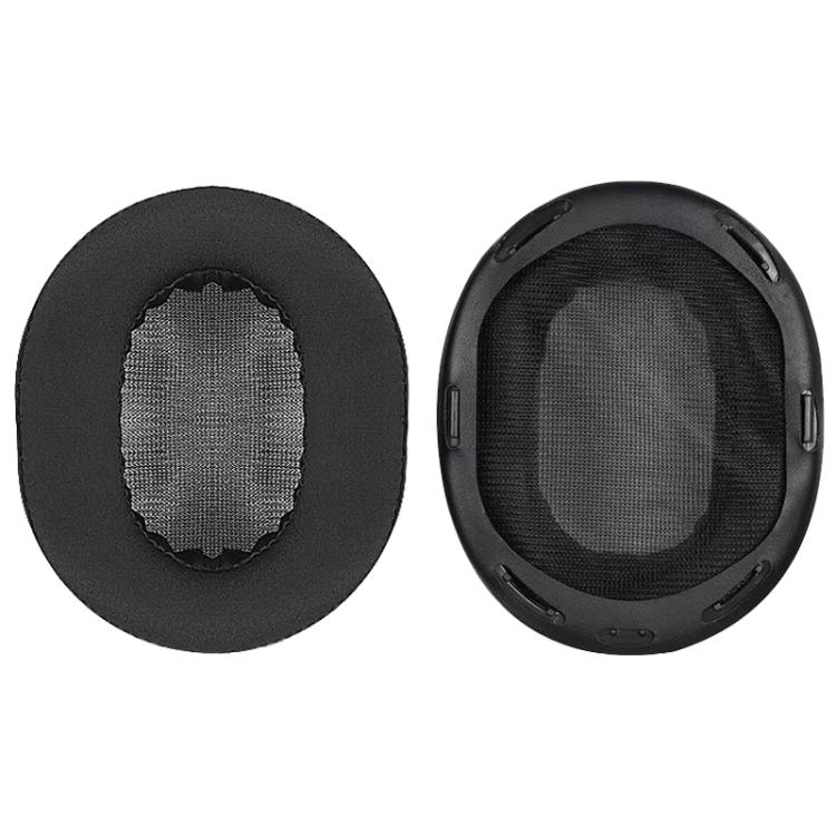 1 Pair Ice Silk Cloth Earphone Replacement Earpads Pads For Sony MDR-1A / MDR-1ADAC(Black) by bashfashion
