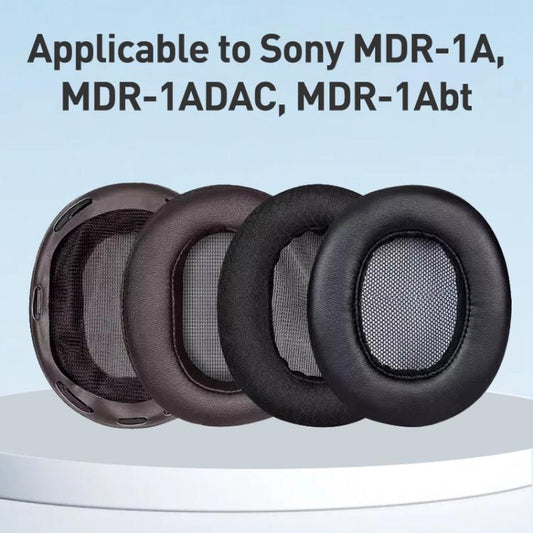 2pcs Lambskin Earphone Replacement Earpads Pads For Sony MDR-1Abt(Black) by bashfashion