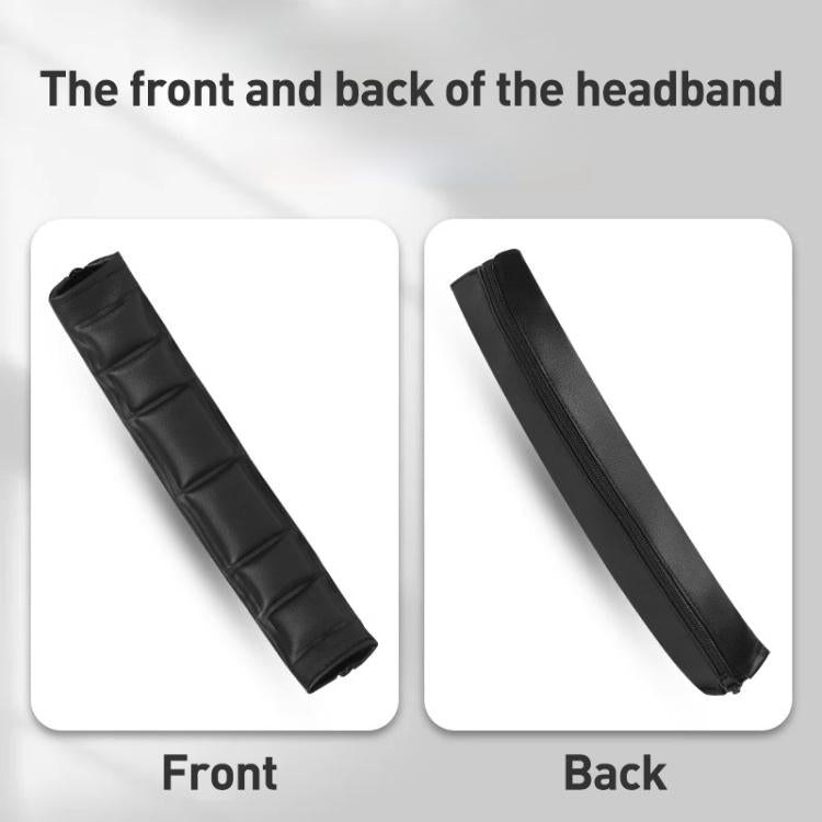 Headphone Protein Leather Headband Protective Cover For Sony MDR-1A / MDR-1ADAC / MDR-1Abt(Black White) by bashfashion