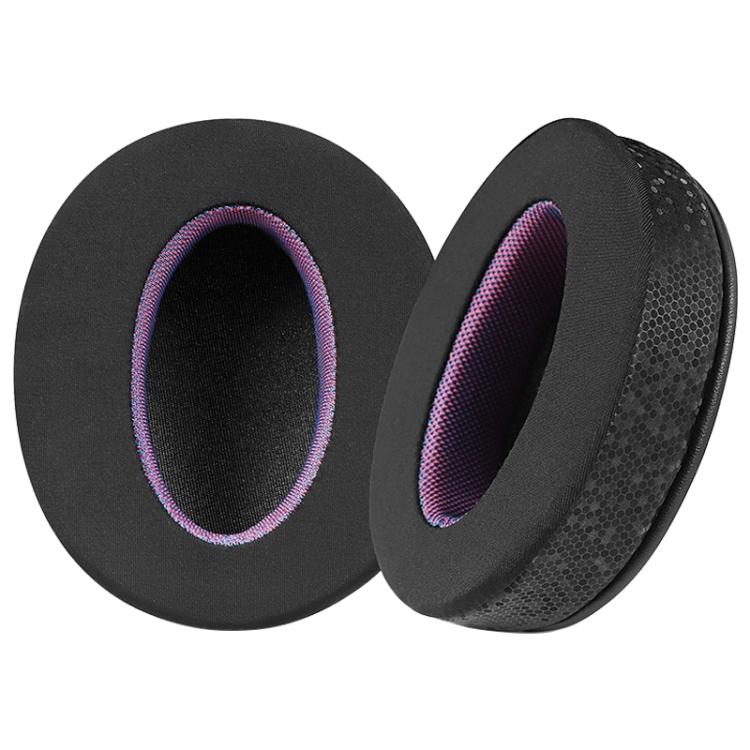 2pcs Magic Ice Skin Earphone Replacement Earpads Pads For Sony WH-CH710N / WH-CH720N(Black Purple) by bashfashion