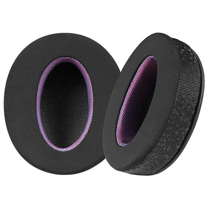 2pcs Magic Ice Skin Earphone Replacement Earpads Pads For Sony WH-CH710N / WH-CH720N(Black Purple) by bashfashion