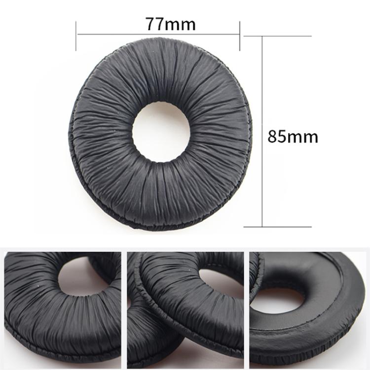 2pcs Insert Replacement Earpads For Panasonic RP-DJ1200 / RP-DJ1205 / RP-DJ1210, Material:Frog Leather(Black) by bashfashion