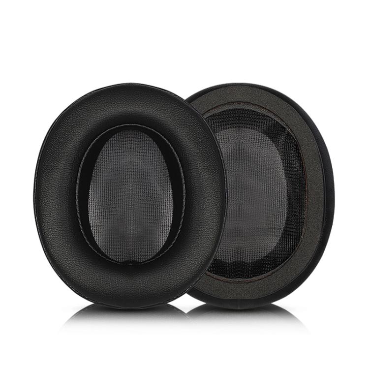 2pcs Snap-on Protein Leather Replacement Earpads For Panasonic RP-HD10 / RP-HD10E(Black) by bashfashion