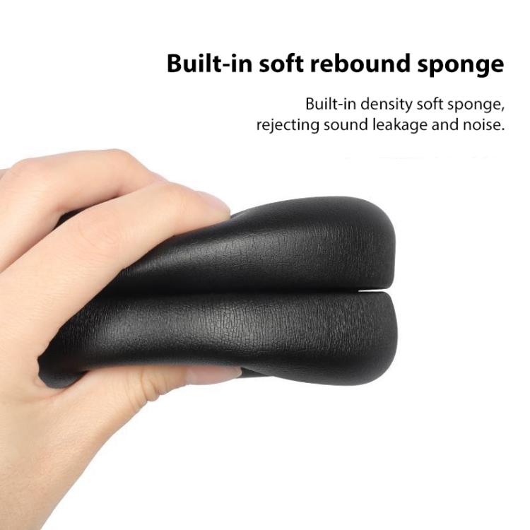 1 Pair Snap-on Protein Leather Replacement Earpads For Panasonic AH-A800(Grey) by bashfashion