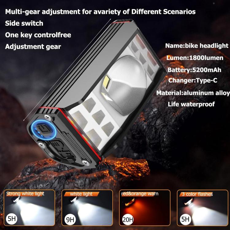 XA-337 2000LM Super Bright LED Bicycle Headlight(Black) by bashfashion