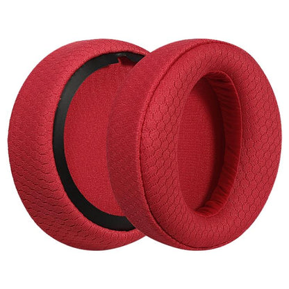 2pcs Football Net Earphone Replacement Earpads Pads For Sony MDR-XB950BT / XB950B1 / XB950N1(Red) by bashfashion