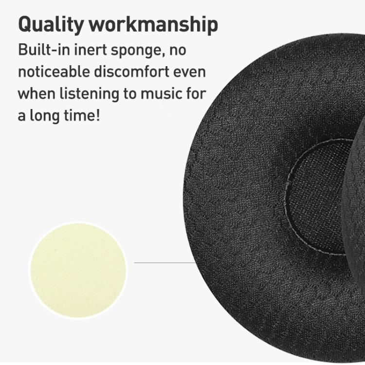 2pcs Football Net Earphone Replacement Earpads Pads For Sony WH-XB700(Black) by bashfashion