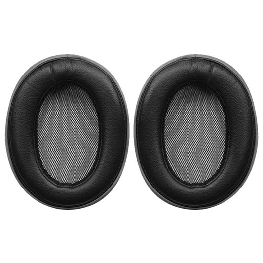 1 Pair Protein Leather Earphone Replacement Earpads Pads For Sony MDR-100A / MDR-100AAP / DR-H600A(Black) by bashfashion