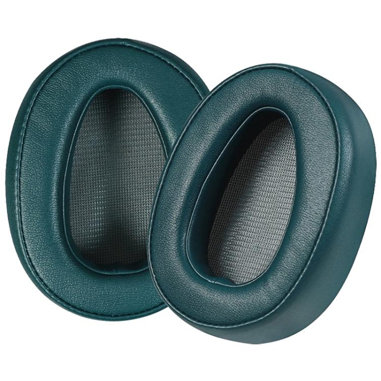 1 Pair Protein Leather Earphone Replacement Earpads Pads For Sony MDR-100A / MDR-100AAP / DR-H600A(Dark Green) by bashfashion