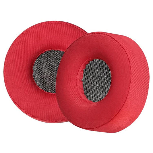 2pcs Ice Silk Cloth Earphone Replacement Earpads Pads For Sony WH-H800(Red) by bashfashion