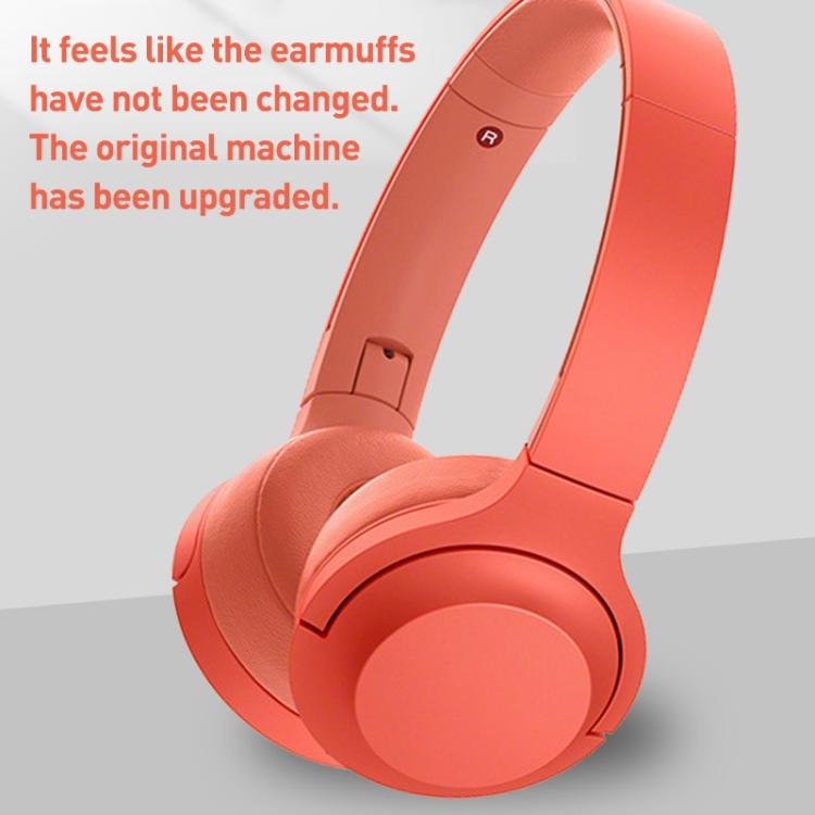 2pcs Ice Silk Cloth Earphone Replacement Earpads Pads For Sony WH-H800(Twilight Red) by bashfashion