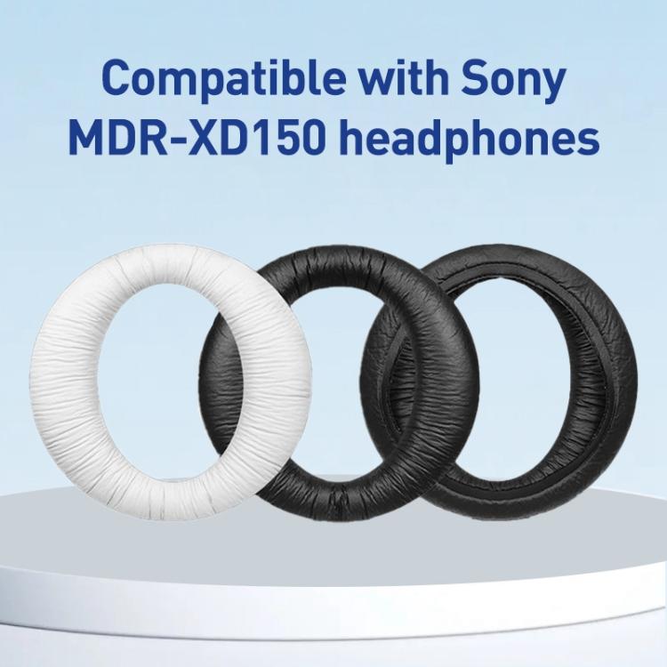 2pcs Frog Skin Earphone Replacement Earpads Pads For Sony MDR-XD150(White) by bashfashion