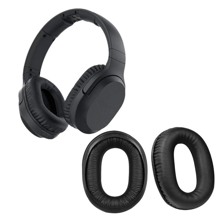 2pcs Protein Leather Earphone Replacement Earpads Pads For Sony MDR-RF995R / WH-RF400R(Black) by bashfashion